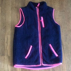 Cat & Jack fleece zip vest size 14/16 girls